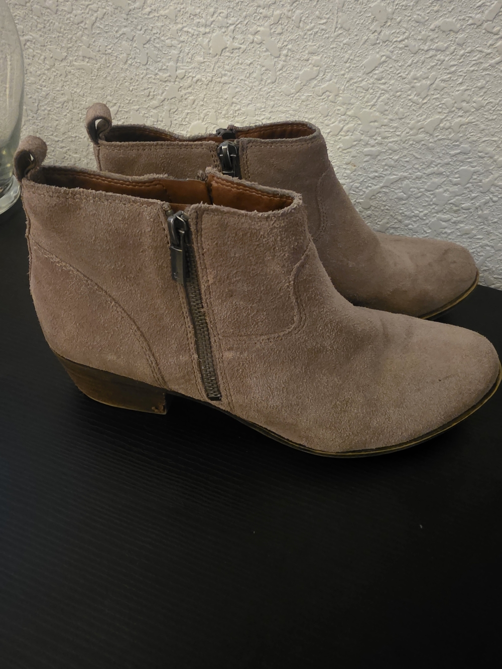 Lucky Brand Suede Ankle Booties 9.5M